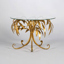 Table basse pliable robuste en aluminium et en bambou. Table Basse En Metal Dore A Decor De Bambou 2016060576 Expertissim