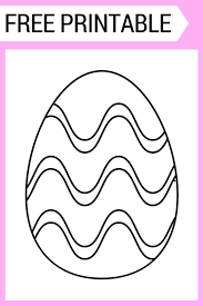 Easter eggs that glow and change color: Easter Egg Coloring Page Free Printable For Kids