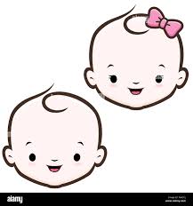 Cartoon Baby Face Stock Vector Image Art Alamy