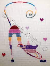 Go cross stitch crazy with our huge selection of free cross stitch patterns! Modern Cat Free Cross Stitch Pattern Tip Junkie