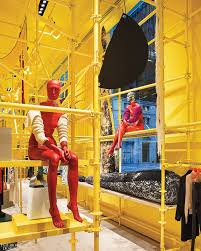 Architecture Research Office Coats Calvin Klein S Nyc Flagship In Taxicab Yellow Retail Space Design Store Design Retail Design