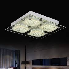 Flush mount kitchen lighting led. Ceiling Light Modern Flush Mount Ceiling Lamp Dimmable Led Kitchen Lighting Fixture Square Lamp K9 Crystal Grid Shape Top Grade Led Light For Sitting Room Bedroom Dining Room Foyer W14 2h2 8 Buy Online