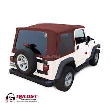 The masterseries tire cover boasts exceptional design while keeping your spare tire in mint condition. Sierra Offroad Jeep Wrangler Tj Soft Top 2003 06 In Bordeaux Trilogy Acoustic Vinyl W Tinted Windows Sierra Offroad Products Jeep Closeout Sale Items
