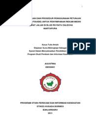 Jurnal rekam medic dikelola oleh program studi administrasi rumah sakit, fakultas kesehatan masyarakat, institut kesehatan helvetia. Tugas Akhir Rekam Medis