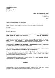 Vous souhaitez résilier un abonnement internet, un forfait mobile, un bail d'habitation, un abonnement en salle de sport, un contrat d'assurance ou de mutuelle ? Lettre De Resiliation De L Abonnement Telephonie Fixe France Telecom Pour Modification Des Conditions Generales De Vente Modele De Lettre Gratuit Exemple De Lettre Type Documentissime