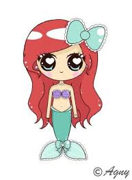 Kawaii Ariel Dessin Kawaii Princesse 365 Dessins Kawaii Disney Kawaii