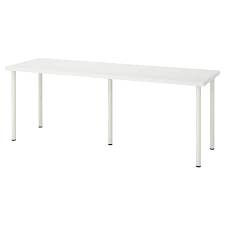 Linnmon Adils White Table 200x60 Cm Ikea In 2020 Ikea Table Ikea Linnmon Table Top