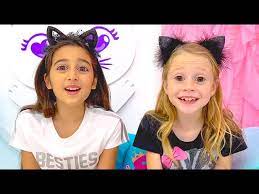 Nastya and episodes with her best friend forever Evelyn - YouTube