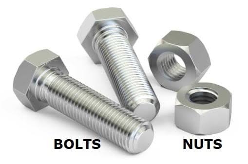 GI NUT BOLT SET