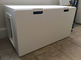 Easy To Clean Stuva Bench Litter Box Ikea Hackers Diy Litter Box Hiding Cat Litter Box Hidden Litter Boxes