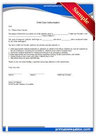 Get Child Care Authorization Forms Free Printable With Premium Design And Ready To Print Online In 2020 Childcare Consent Forms Free Child Care