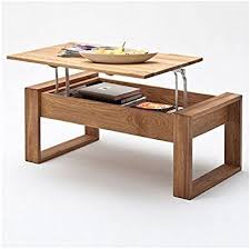 Moebella Couchtisch Victor Hohenverstellbar Massiv Holz Asteiche Mit Lift Funktion Wohnzimmer Tisch Funktionstisch Amazon De K Coffee Table Decor Home Decor