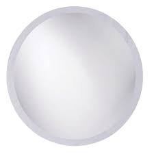 This wall mirror measures 22.25 x 16.75 x 3.25 inches (56.5 x 42.5 x 8.3 cm) and is available in a range of modern finishes to compliment any room decor. Floating Round Vanity Mirrors Bathroom Mirrors The Home Depot