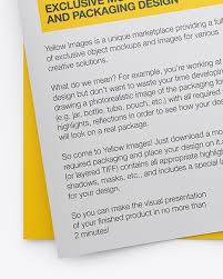 Two A4 Papers Mockup In Stationery Mockups On Yellow Images Object Mockups