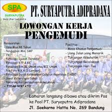 Lowongan kerja driver, supir juni 2021 temukan loker terbaru yang sesuai dengan lokasi, pendidikan dan keahlian anda. Dibuka Loker Untuk Driver Bus Bus Pariwisata Suryaputra Facebook