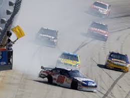 The point at which the caution period starts is a topic of controversy in oval racing. Nascar Racing Flags The Flag Press