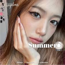 Summer สีเทา สีน้ำตาล mayalens คอนเเทคเลนส์ บิ๊กอาย Bigeye gray brown  ✨คอนเเทคเลนส์กรองเเสง✨