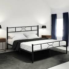 4.4 out of 5 stars. Homy Casa Full Size Bed Frame With Headboard Modern Metal Bed Multiple Sizes Walmart Com Walmart Com