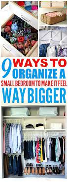 9 Super Efficient Ways To Organize Your Small Bedroom Organization Hacks Bedroom Closet Small Bedroom Small Bedroom Organization
