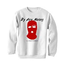 Jordan 4 Retro Fire Red 2020 White T Shirt By Any Means Illcurrency Sneaker Matching Apparel