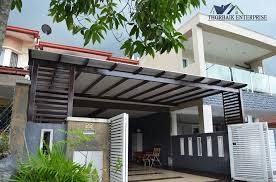Untuk pagar minimalis pilihlah bahan besi anti karat agar pagar rumah tidak gampang. Harga Awning Rumah Moden