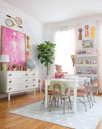 The stone buffet counter doubles as a durable workspace while a tall swivel chair can be used as a crafting chair or extra dining room seating. Craft Room Ideas For Kids Lay Baby Lay