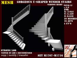 Check out decorative stair railing on alibaba.com. Second Life Marketplace Tb Bellevue Gorgeous U Shaped Winder Staircases V Right M1707 M1716