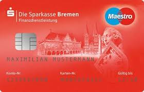 But having a german bank account is sufficient. Sparkassen Card Debitkarte Die Sparkasse Bremen Ag