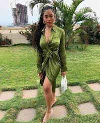 Jordyn Woods In Lagos Nigeria Lemonade Braids Hairstyles Braided Hairstyles Two Braid Hairstyles