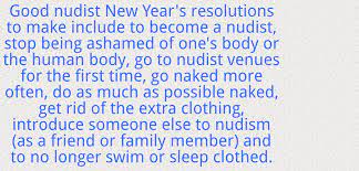 Nudist New Years resolutions to make | My Blog about nudism and naturism  (not porn)