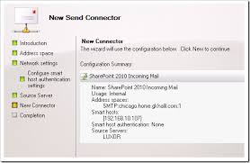 Iis 6 0 Smtp Server Relay Through Exchange 2010 Server Sharepoint Exchange Server