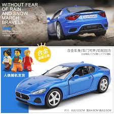 玛莎拉蒂ghibli金色模型限量版总裁合金蓝色小汽车玩具车仿真小车 tmall com天猫 car model toy car toys