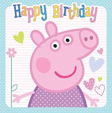 Send official peppa pig kids birthday cards at funky pigeon. Peppa Pig Happy Birthday Card Buy Online In Turkey At Turkey Desertcart Com Productid 43121134