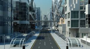 Future City Building 3d Model Future City City Buildings City Skyline