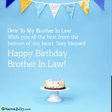 Fun apart, happy birthday to my lovely brother from a different brother! Happy Birthday To My Brother In Law Image Of Cake Card Wishes