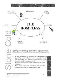 Preventing and ending homelessness—next steps. Ks3 Prose Stone Cold By Robert Swindells Teachit English