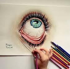8 Exquisite Draw A 3d Glass Ideas In 2020 Color Pencil Art Eye Drawing Colorful Drawings