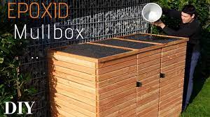 Mülltonnenverkleidung bauanleitung mit bauplan für 240 liter mülltonnenboxen mit deckel und tür. Epoxid Mulltonnenbox Selber Bauen Trash Bin Mullbox Diy Epoxidharz Ideen Mullboxverkleidung Holz Youtube
