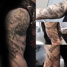 How to select the half sleeve tattoo for yourself? 60 Waage Tattoos Fur Manner Balanced Scale Ink Design Ideen Mann Stil Tattoo Libra Tattoo Half Sleeve Tattoos For Guys Angel Wings Tattoo Forearm