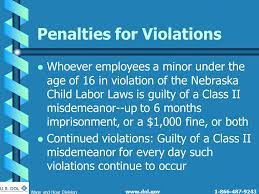 Child Labor Rich Nelson Labor Law Specialist Ne Dept Of Labor Ppt Download
