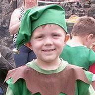 My grandson wore it the whole time without any sign of irritation. Making A Homemade Christmas Elf Costume Thriftyfun