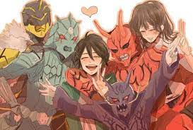 aww little ryuutaros 仮面ライダー イラスト 漫画イラスト 仮面ライダー電王