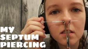 And when thinking about the cash, don't. Piercing My Septum At Home Youtube