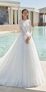 33 Cute Modest Wedding Dresses To Inspire Wedding Dresses Lace Sleeves Modest Modest Wedding Dresses Ball Gowns Wedding