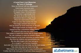A Loved One&#39;s Lost Memories By Larry G Gulledge via Relatably.com
