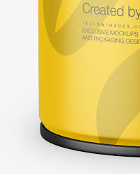 Free tea packaging mockup psd. Matte Spray Can Mockup In Can Mockups On Yellow Images Object Mockups