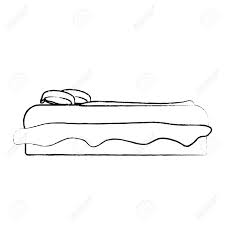 Sketch Of Side View Of Bed With Pillows Icon Over White Background Royalty Free Cliparts Vectors And Stock Illustration Image 91556450 In this guide for patient positioning, learn about the common bed positions such as fowler's, dorsal recumbent, supine, prone, lateral, lithotomy, sims', trendelenburg's, and other surgical positions commonly used. sketch of side view of bed with pillows icon over white background
