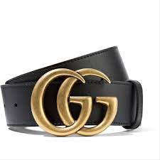 Gucci Black Gg Logo Leather Size 65 Belt In 2021 Gucci Belt Gucci Leather Belt Gucci Black