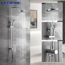 Choose a sink and shower faucet in the same style and finish for a complete bathroom redesign. Ledeme New Bathroom Shower Classic Bathroom Shower Faucet Bath Faucet Mixer Tap With Hand Shower Head Set Wall Mounted L2400 Shower Faucets Aliexpress