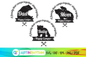 Bear A Family That Camps Together Graphic By Artinrhythm Creative Fabrica